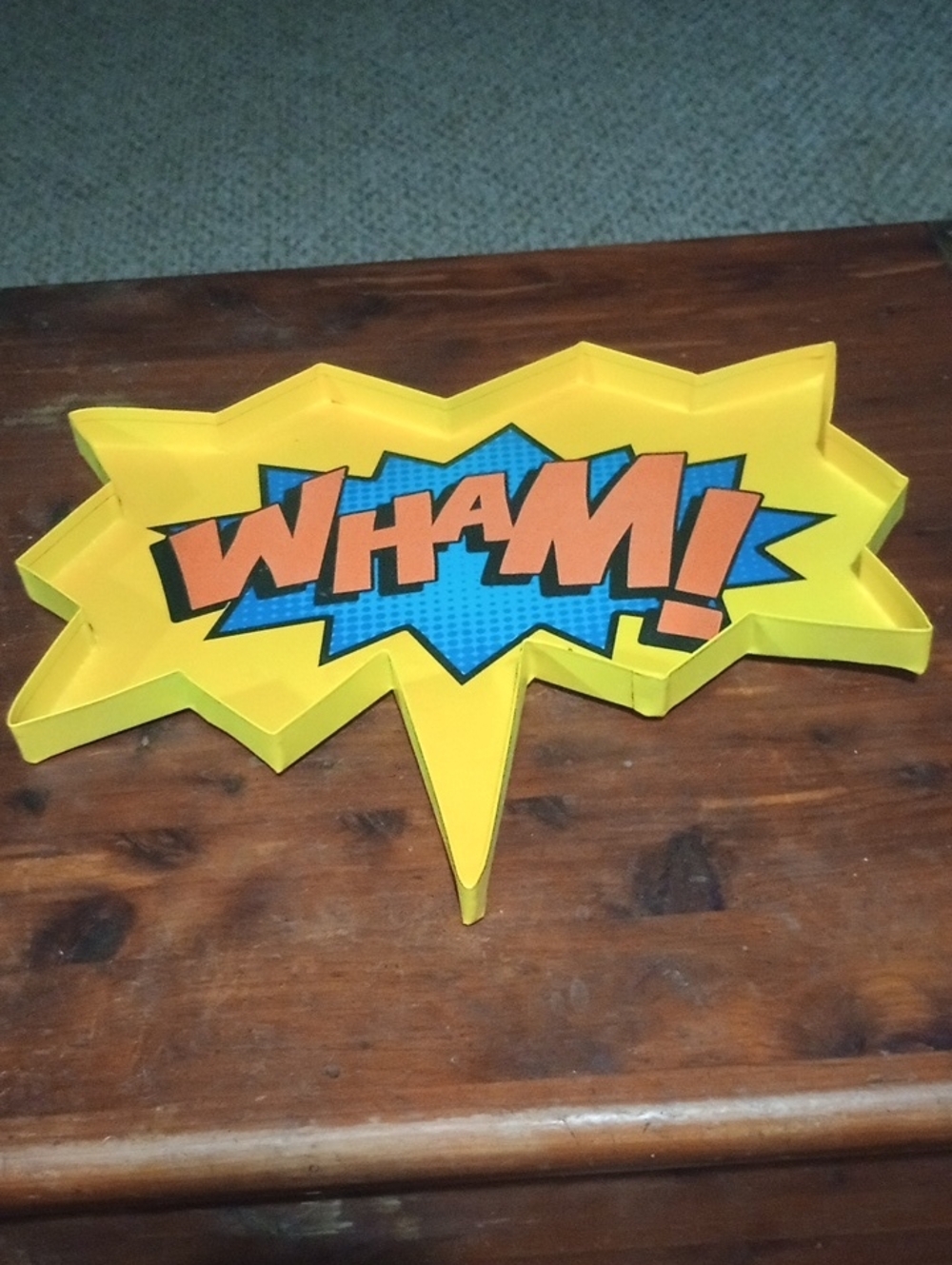 'WHAM!' Yellow Comic Pop Art